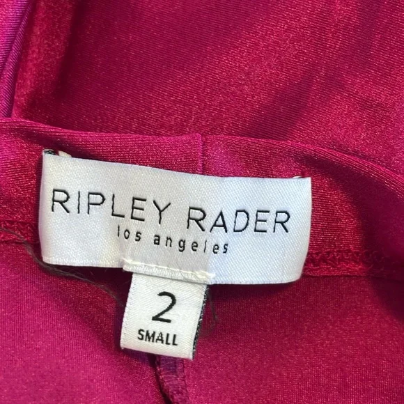 Ripley Rader Shiny stretch Fuscia wide leg pant size small - Picture 4 of 4